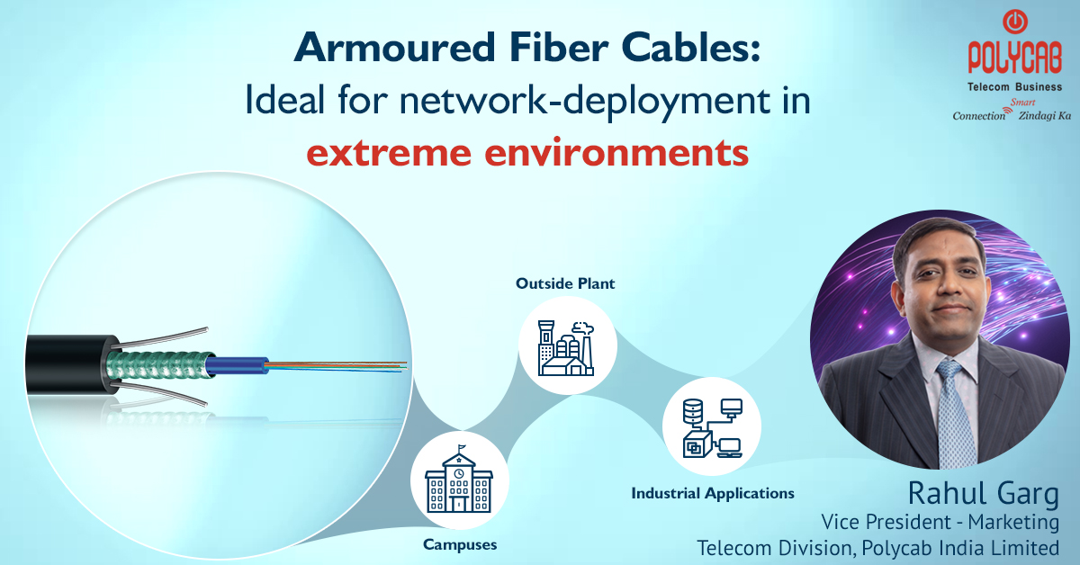 Armoured fiber cables ideal for network deployment in extreme environments