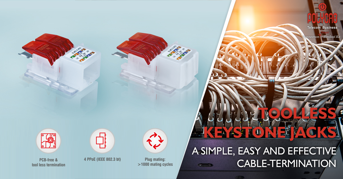 Toolless Keystone Jacks a Simple Easy and Effective Cable Termination