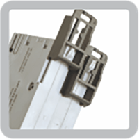 Polycab switchgear bi-stable din clip position